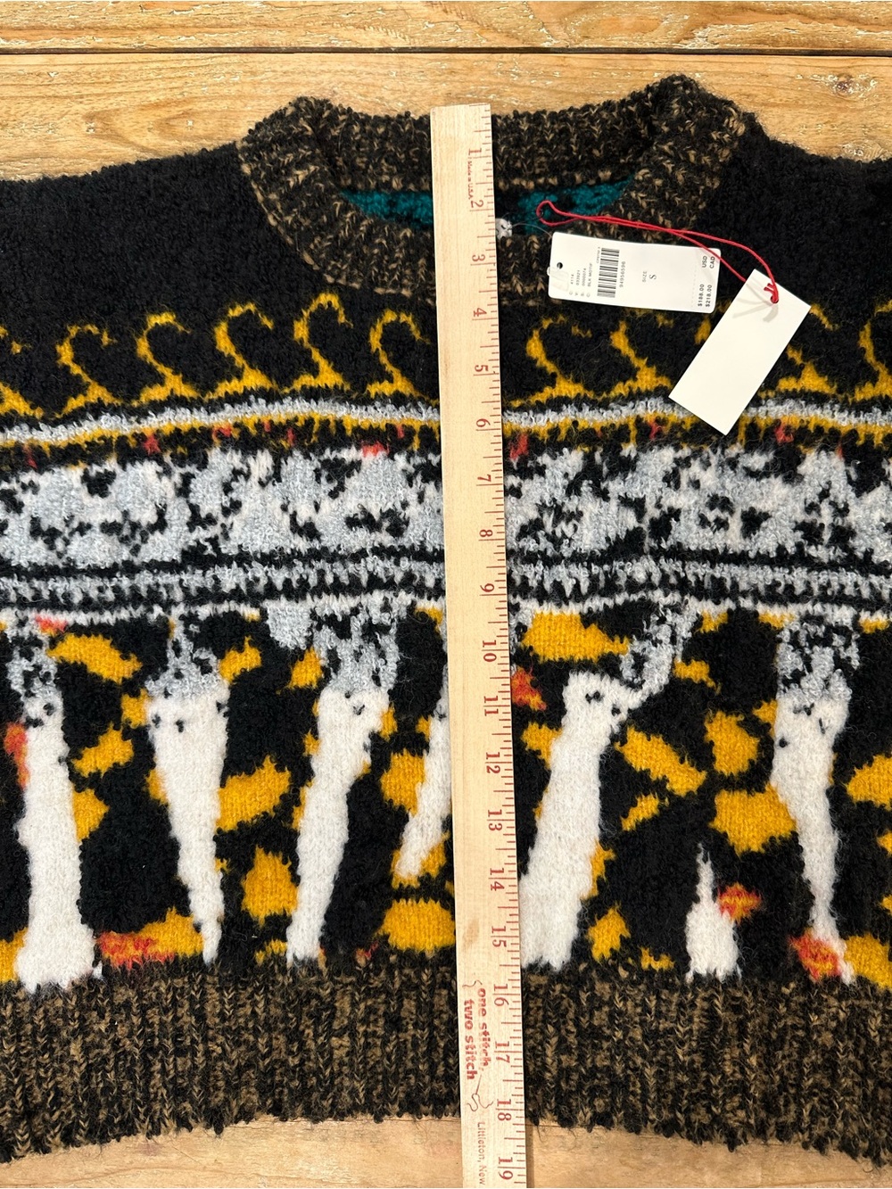 Anthropologie Pilcro Italian Yarn Chunky Knit Sweater Small NWT - Picture 15 of 15